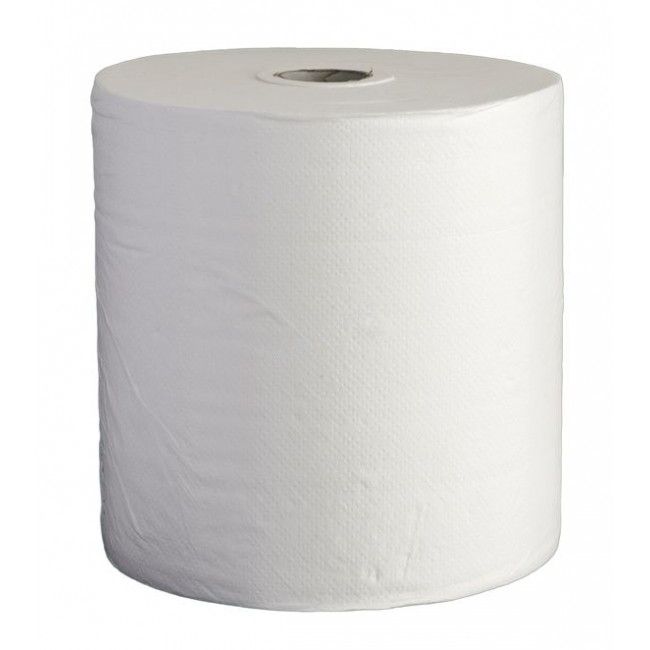 Rotolo carta assorbente pura cellulosa doppio velo bobina 800 strappi Rotolo carta assorbente pura cellulosa doppio velo bobina 800 strappi